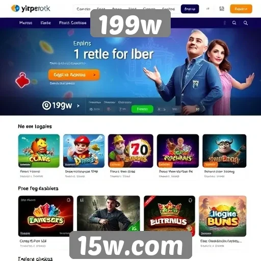 Análise da interface do site de jogos 199w